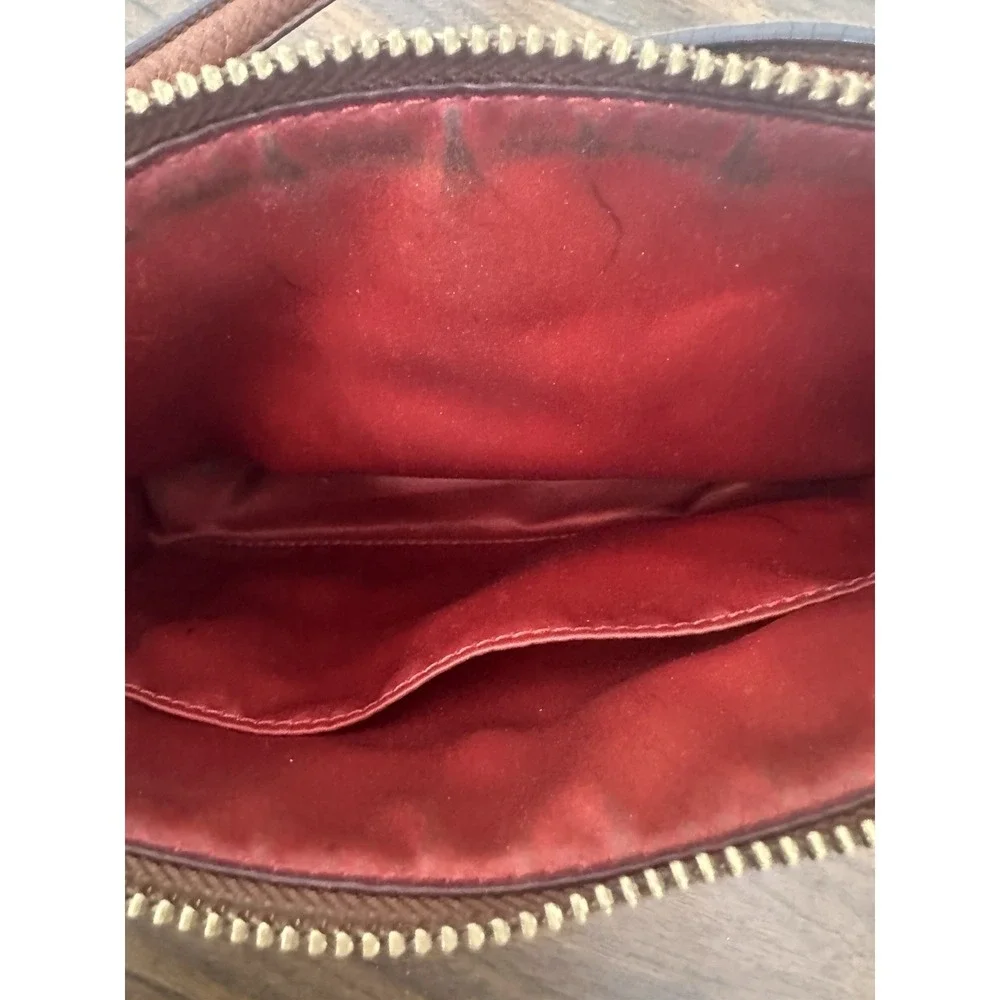 COACH MADISON BROWN LEATHER EAST WEST SWINGPACK‎ BAG